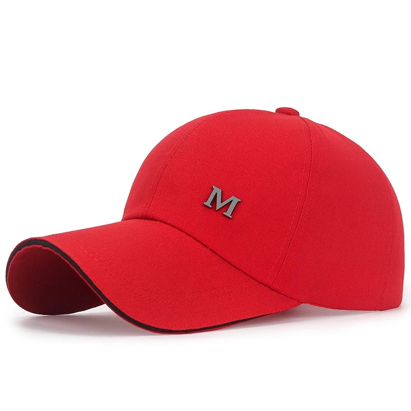 Women’s Casual Minimalist Letter Solid Color Curved Eaves Baseball Cap