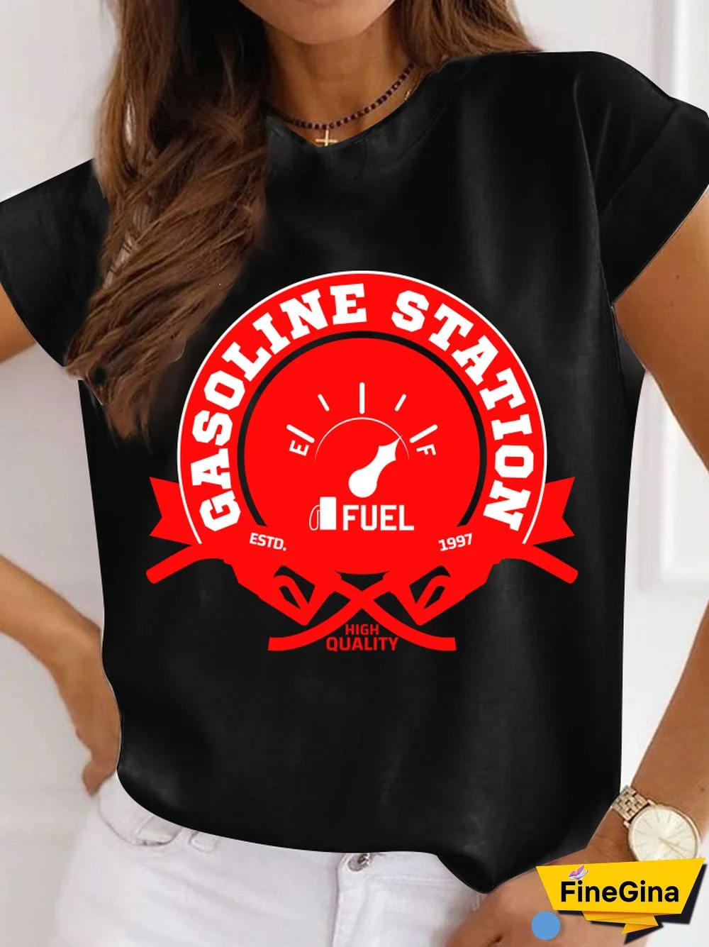 Gothic T-shirt For Women Streetwear Funny Print Hip Hop Short Sleeve T Shirt Harajuku Priority Money Printed Polyester Top Black