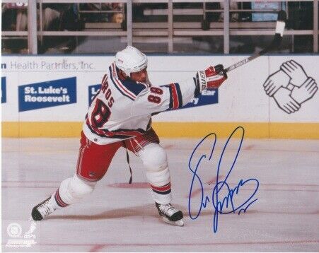 Eric Lindros Signed - Autographed New York Rangers 8x10 inch Photo Poster painting + RDM COA