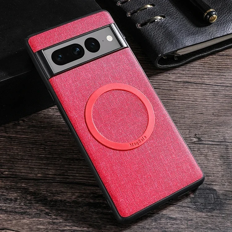 Fabric Cloth Wireless Charge Magnet Case For Google
