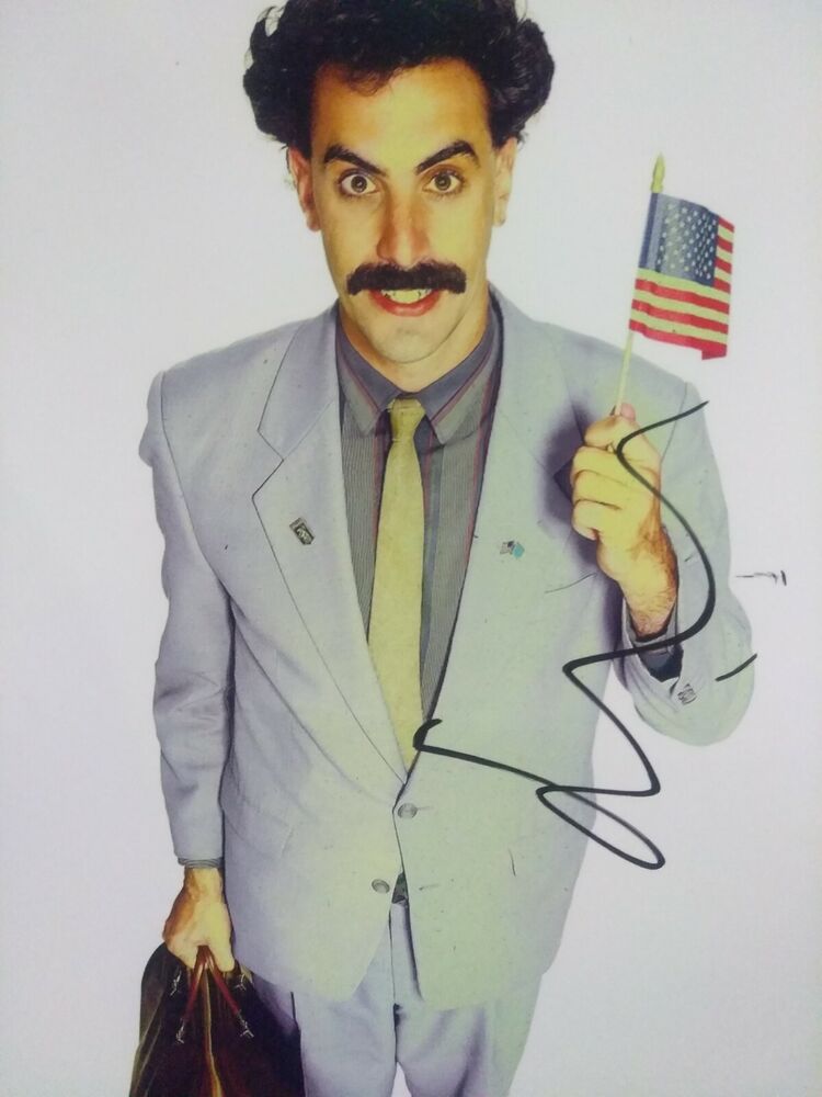 Sacha Baron Cohen signed 8x10