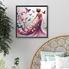 Diamond Painting -DIY Round Drill Butterfly Girl(40x40cm)