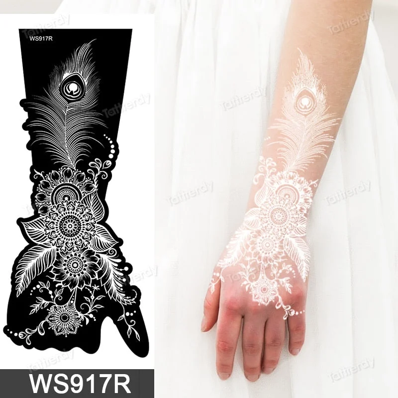 1 Sheet Flower Lace Henna Stencil Body Art Temporary Tattoo Sticker Airbrush Print Stencil Stamp Plates Template Mandala Wedding