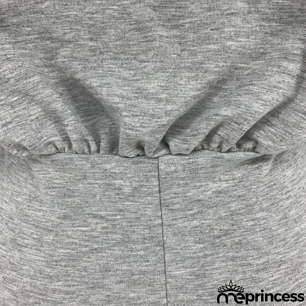 Solid Hooded High Waist Long Sleeve Mini Dress