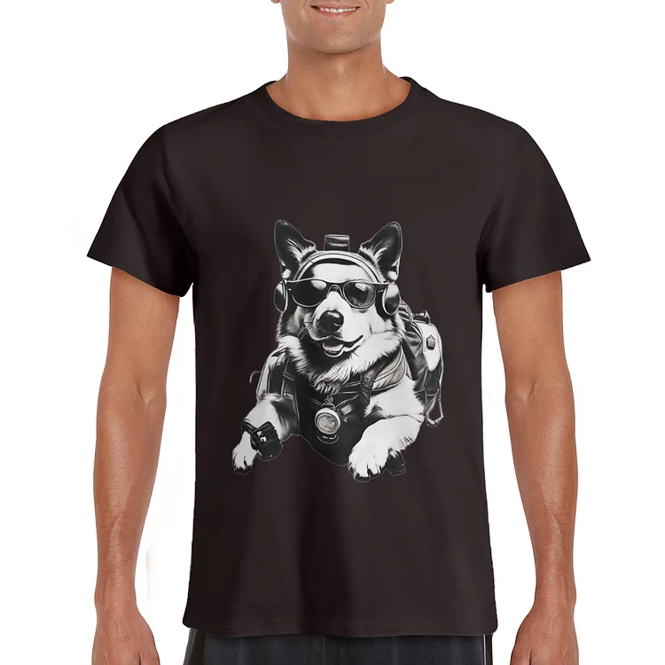 Corgi Shirt The Pilot Dog