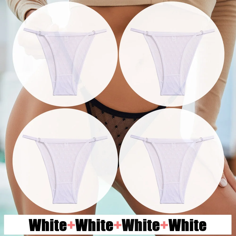 Sexy Lace Panties Women's Underwear Mesh Transparent Sexy lingerie Soft Intimate Underpants Plus Size M-XXL Female Underwear