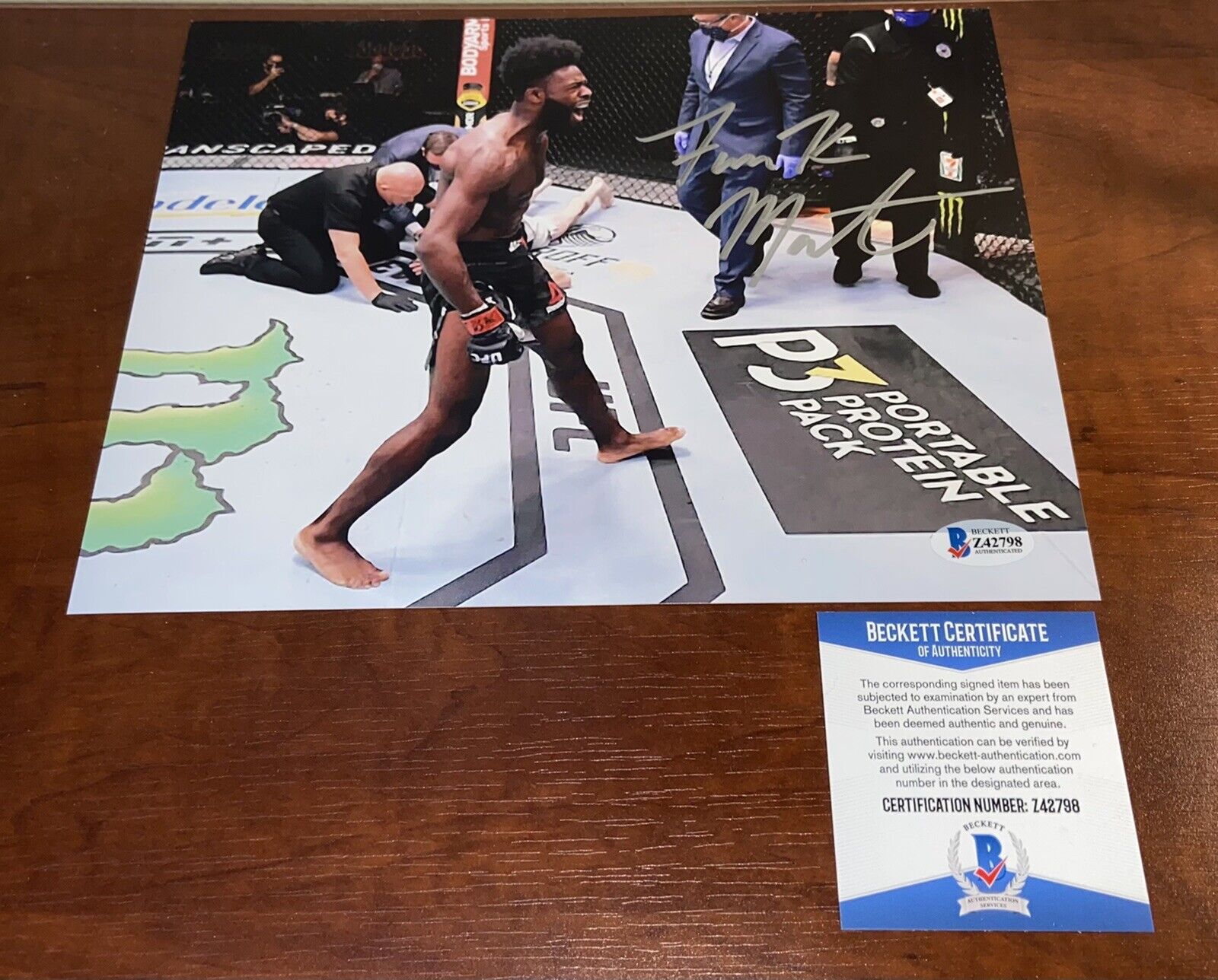 Aljamain “Funk Master” Sterling UFC Autographed Signed 8X10 Photo Poster painting Beckett COA