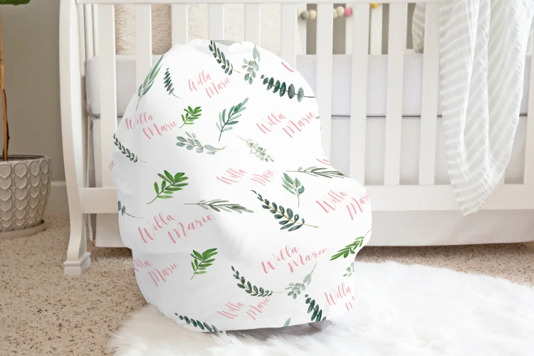 Personalized Baby Car Seat Canopy| Canopyl70