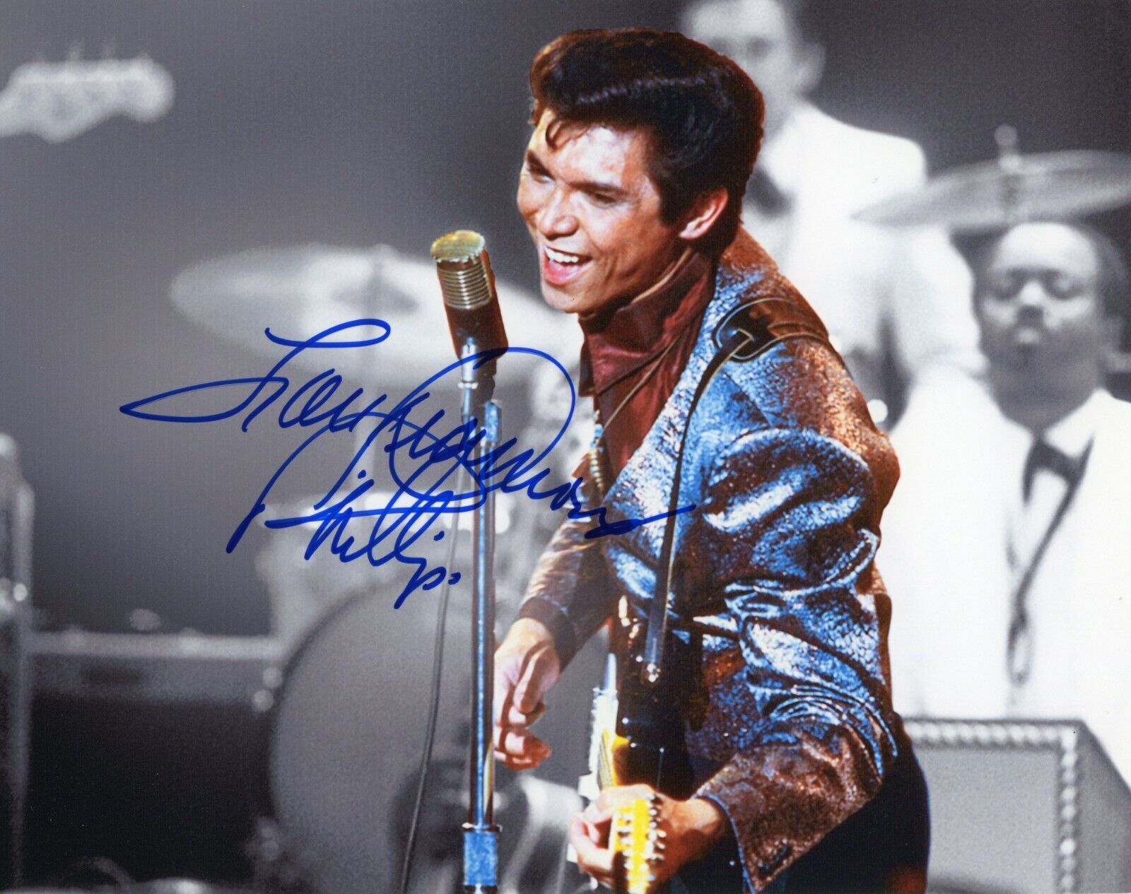 ~~LOU DIAMOND PHILLIPS Authentic Hand-Signed LA BAMBA - RICHIE