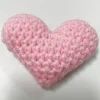 Ornement de coeur au crochet fait main