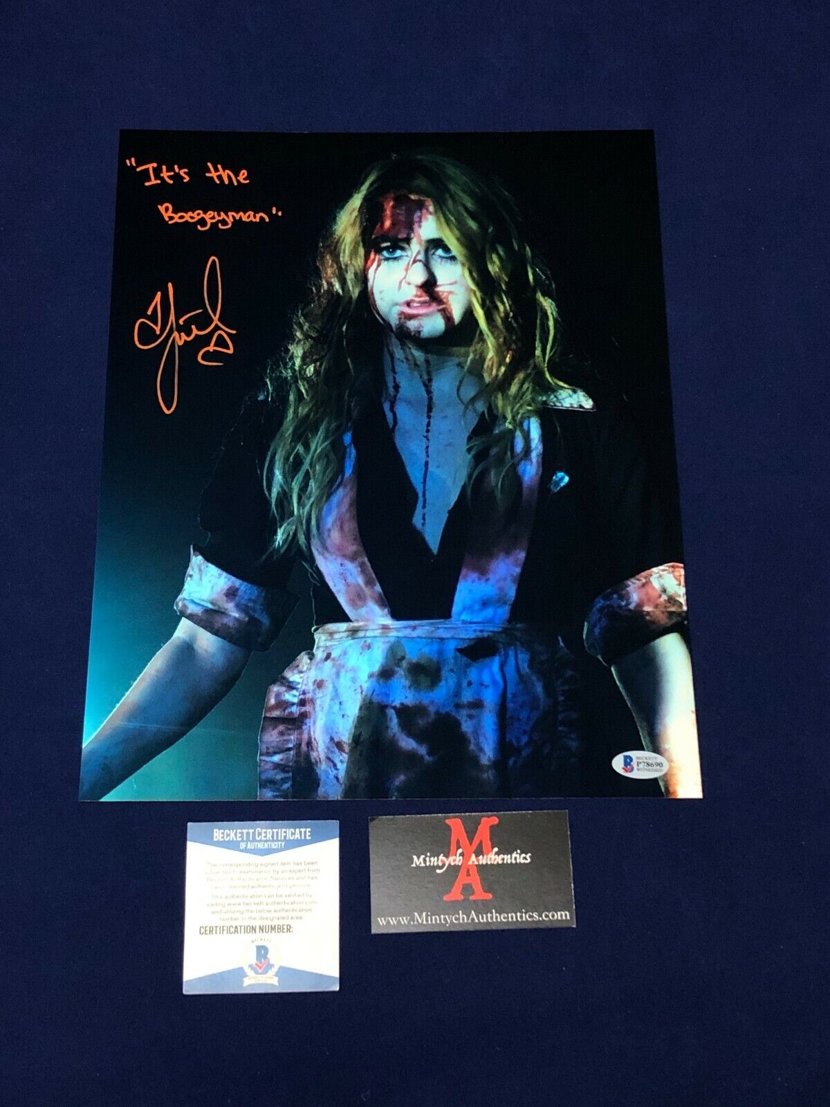 SCOUT TAYLOR-COMPTON AUTOGRAPHED SIGNED 11x14 Photo Poster painting ROB ZOMBIE HALLOWEEN BECKETT