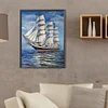 Diamond Painting -DIY Full Square Drill Sailboat