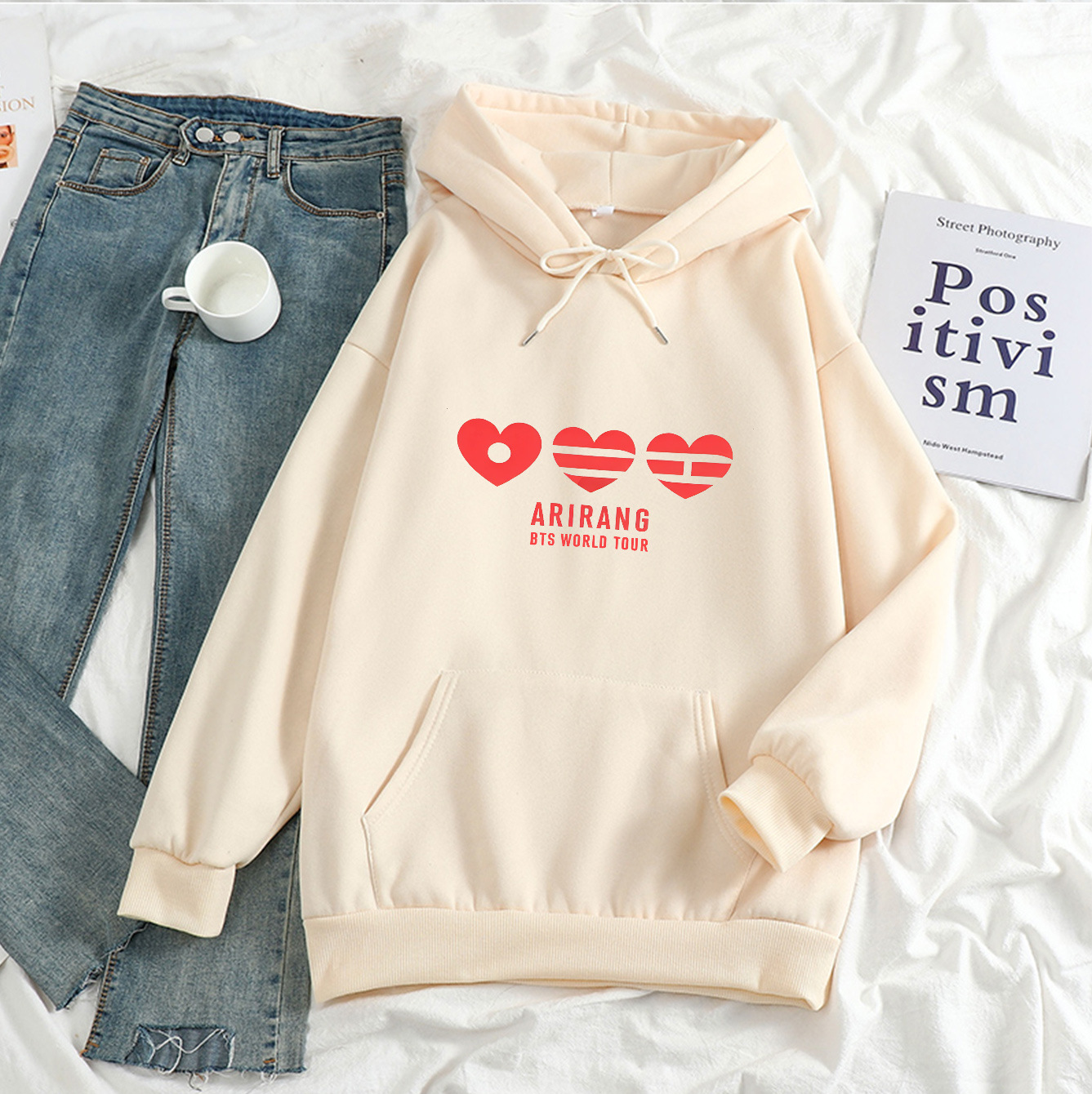 BTS Arirang World Tour Loving Hoodie - Triple Heart Logo