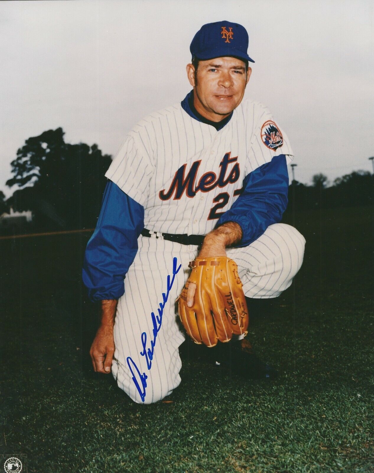 Signed 8x10 DON CARDWELL New York Mets Autographed Photo Poster painting - COA