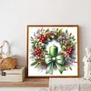 Diamond Painting-DIY Full Round Drill Green Wreath(40x40cm)