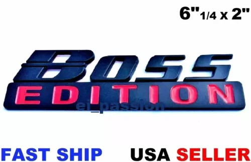 Dronehint BOSS EDITION Black Fit All Cars Truck Back Logo CUSTOM EMBLEM Decal NOT Sticker (For: GMC) Parts