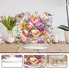 Cup Flower DIY 2D Flat Acrylic Diamond Painting Desktop Ornaments Kit 24*22cm