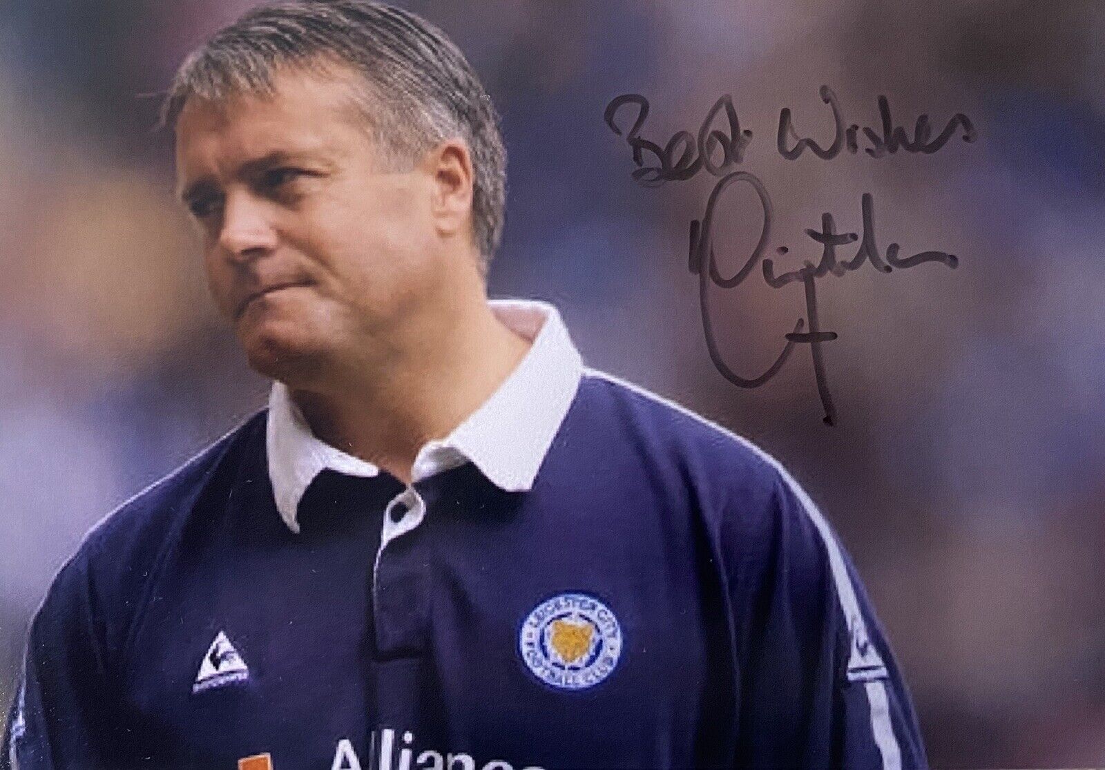 Micky Adams Genuine Hand Leicester City 6X4 Photo Poster painting 2