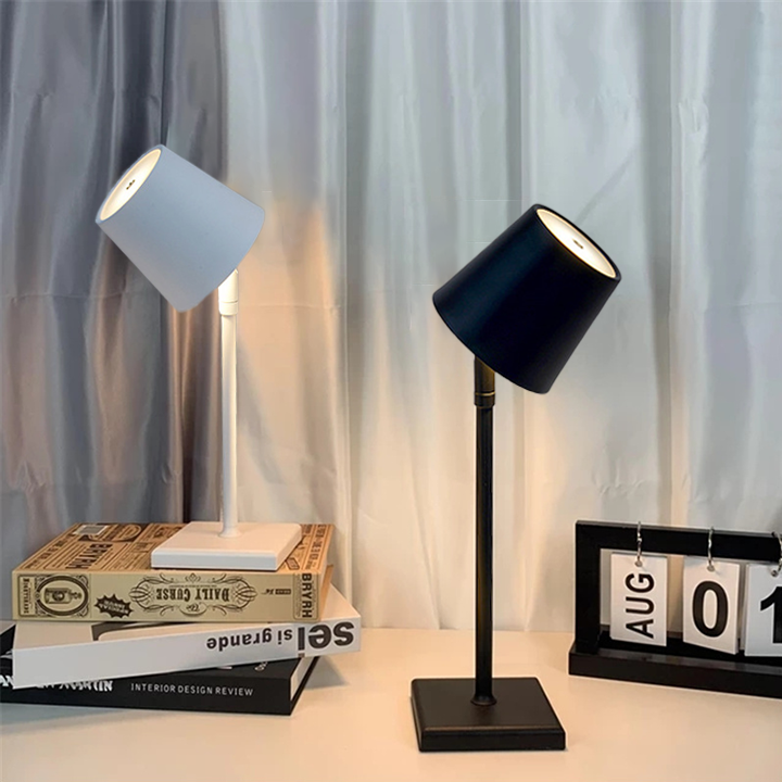 Modern Rechargeable Rotatable LED Metal Table Lamp