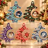 DIY Pearl Diamond Painting Acrylic Stand, Christmas Tabletop Decoration, Special Shaped Diamond Art Craft Kit for Home Decor