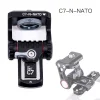 C7 Pitch Axis V-Shaped Adjustable Gimbal 1/43/8 Slide With Arri Positioning Camera Cage Monitor Bracket