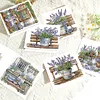 6Pcs Diamond Painting Lavender Garden Greeting Card Set with Envelopes for Birthdays Thanksgiving & Special Occasion