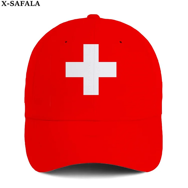 Love Switzrland Country Baseball Cap 3D Printed Snapback Hat Men Women Adult Sports Headwear Outdoor Sports Sun Visor-4