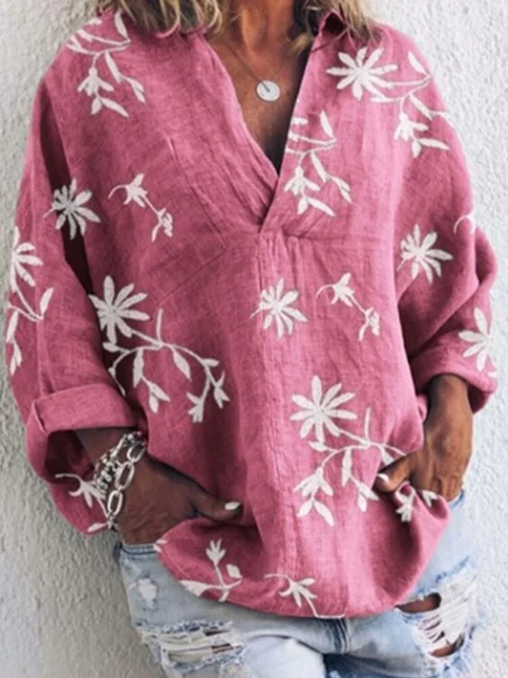 Solid Short Sleeve Blouse