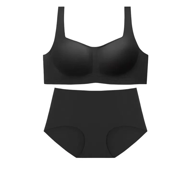 Seamless Bra Set Wire Free Bra Natural Rubber Lingere Women's Underwear Sexy Intimates Lingerie Femme Hot Underwear & Sleepwears