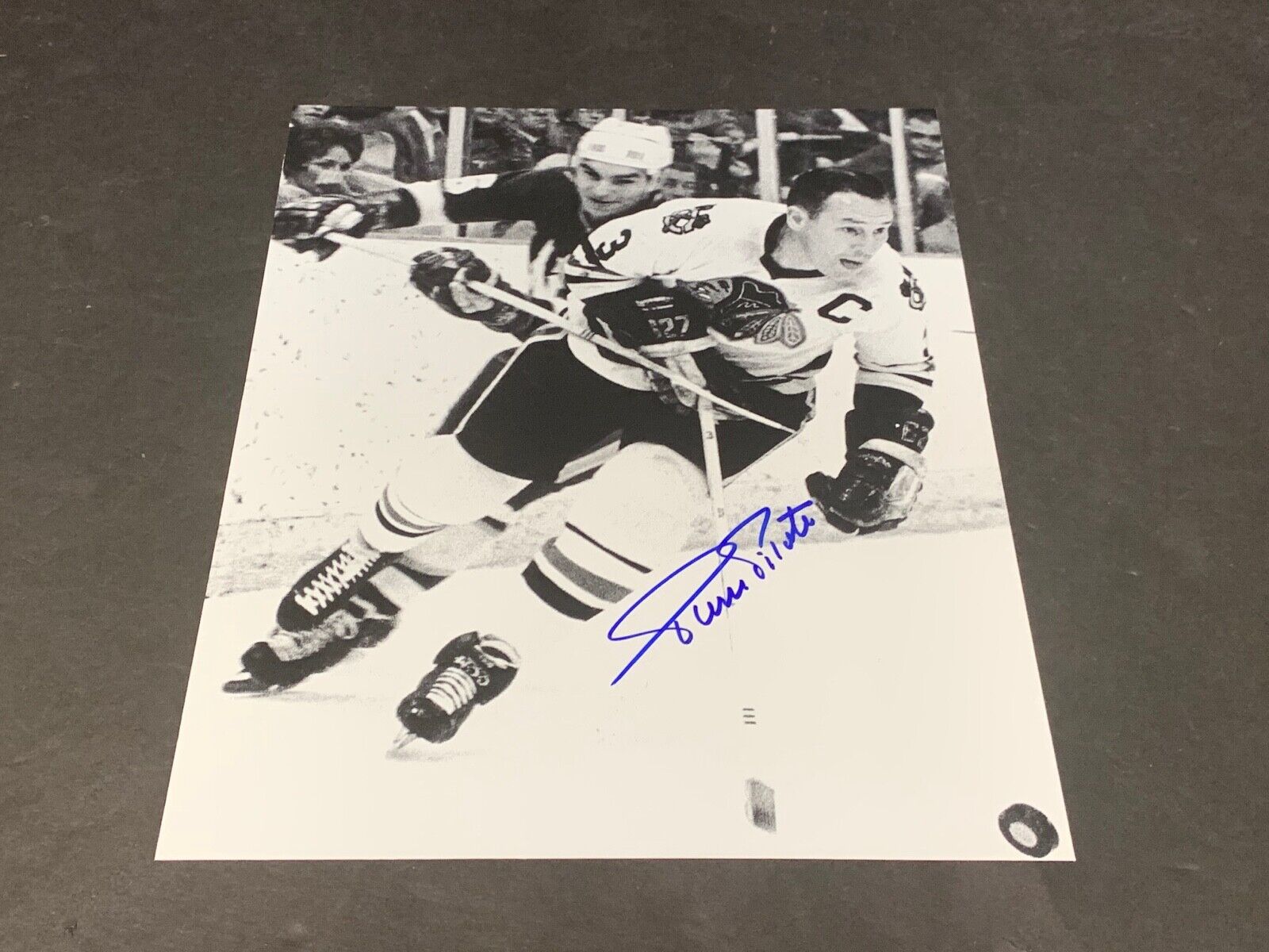 Pierre Pilote Chicago Blackhawks Autographed Signed 8x10 e