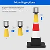 Solar LED Emergency Light Waterproof Solar Traffic Tower Crane Warning Light