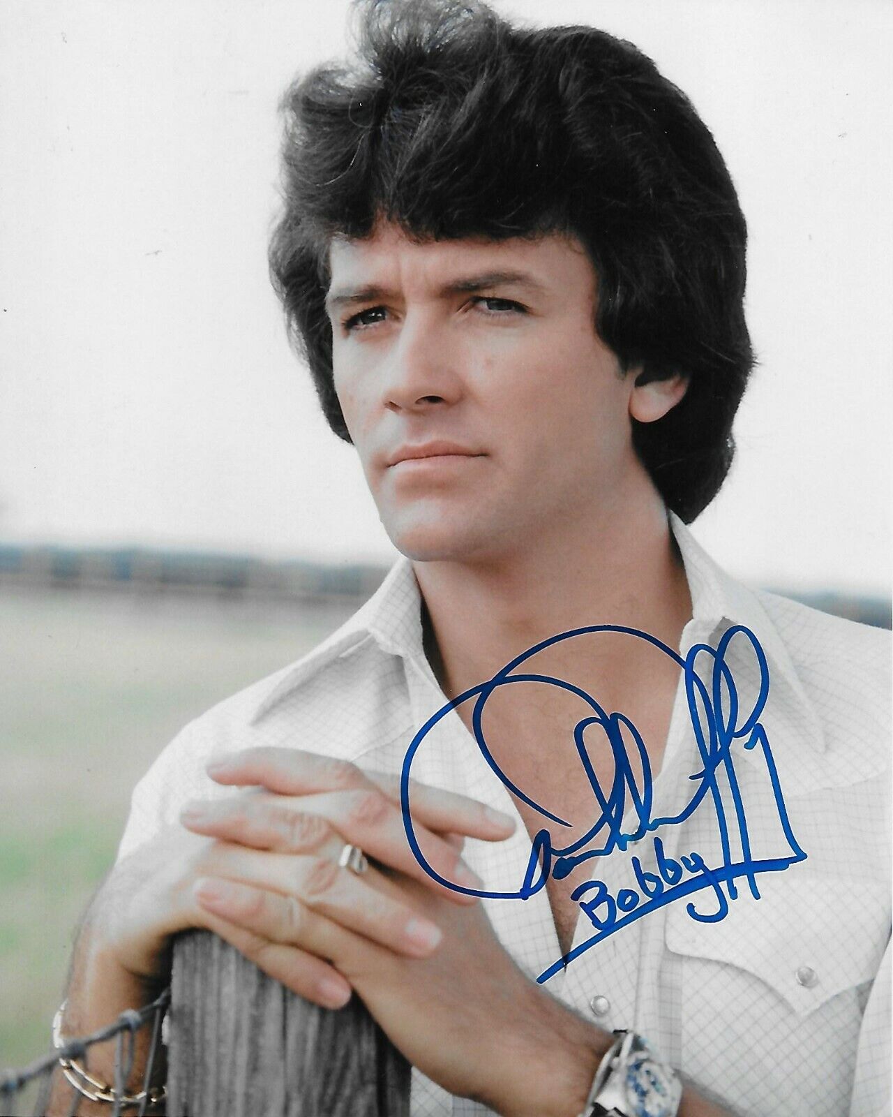 Patrick Duffy Dallas Original Autographed 8X10 Photo Poster painting #26 signed at HollywoodShow