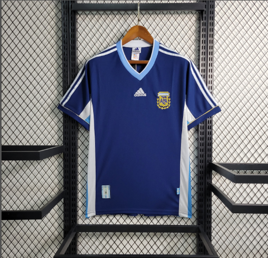 Retro 1998 Argentina away Men's Football T-Shirt