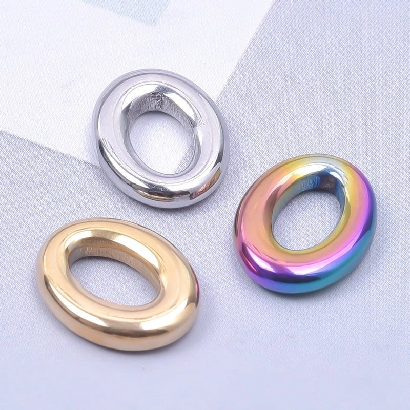 1 Piece 304 Stainless Steel Solid Color Pendant