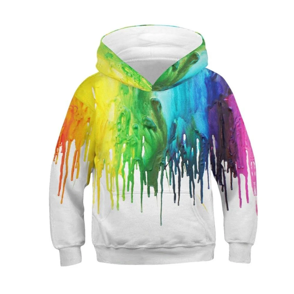 2021 Trendy Fashion Starry Boy Unicor Girl Sweatshirt Hoodie Spring Cartoon Snowman Horse Hooded Jacket Children Pullover Top
