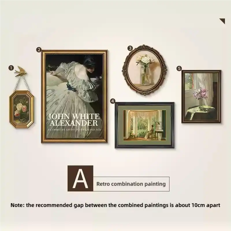 Elegant Home Art Pairings | Sophisticated Classic Oil Painting Wall Decor Collection（FDY01）