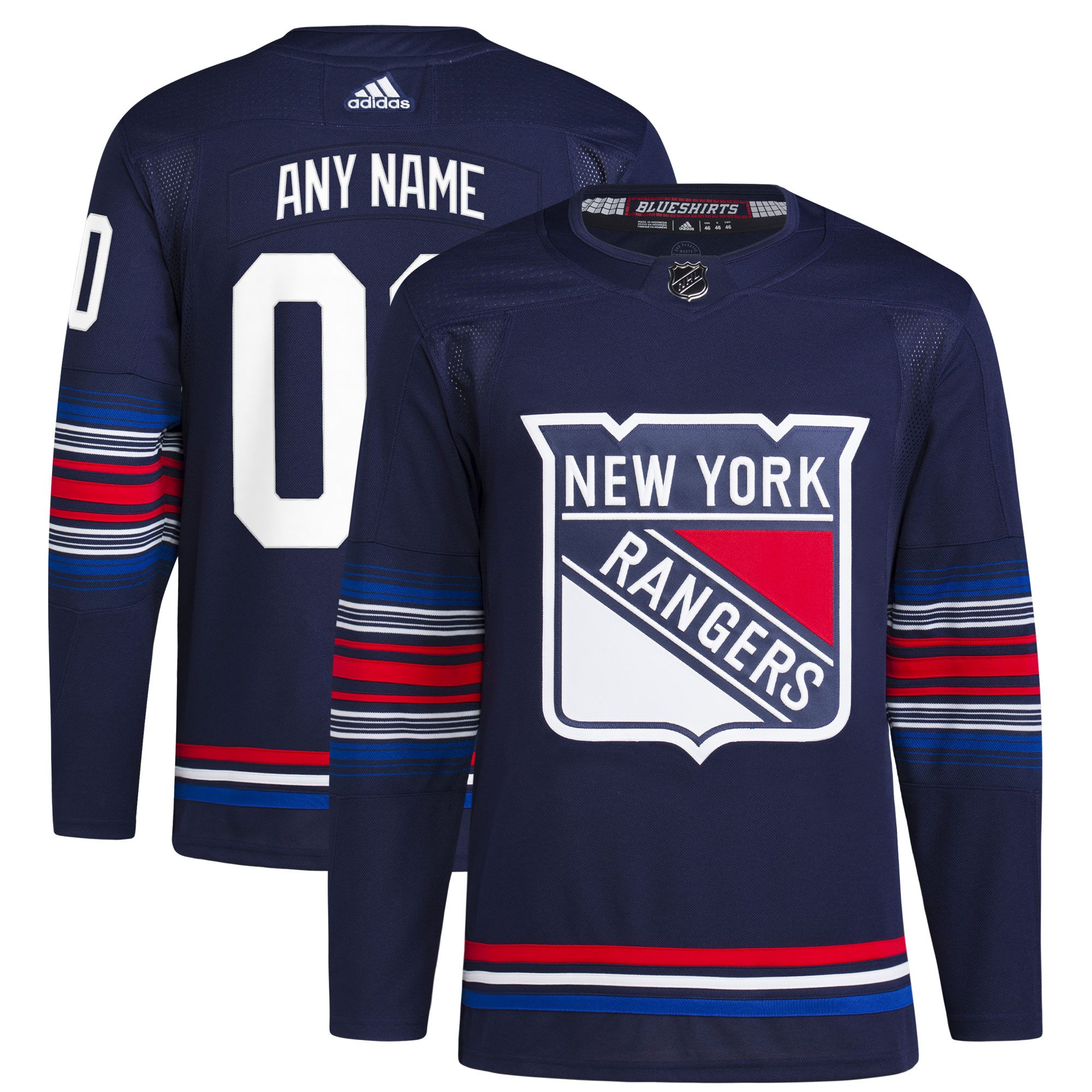 New York Rangers   Alternate  Primegreen  Custom Jersey – Navy mysite