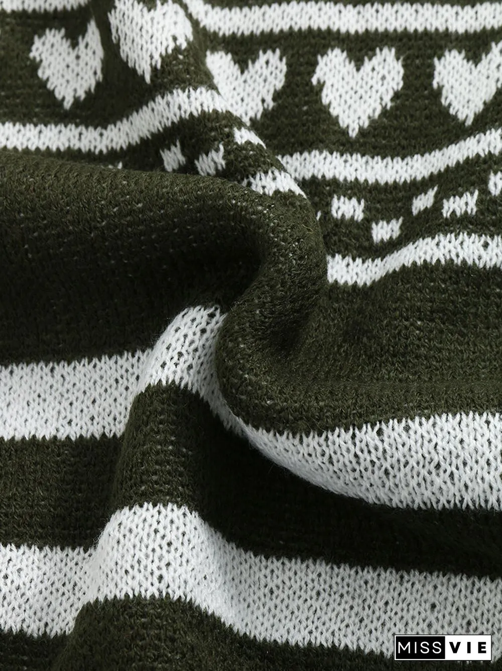 Christmas Snowflake Pattern Turtleneck Long Sleeve Knit Sweater