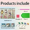 3Pcs DIY Birds Special Shape Diamond Painting Bookmark