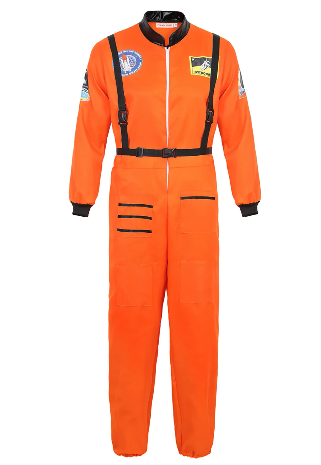 Billionm Costume Space Suit for Adult Cosplay Costumes Zipper Halloween Costume Couple Flight Jumpsuit Plus Size Uniform
