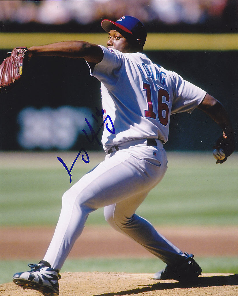 ANTHONY YOUNG CHICAGO CUBS ACTION SIGNED 8x10