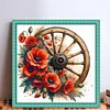 Cartwheel Poppy-11CT Stamped Cross Stitch 40*40cm/15.75*15.75in