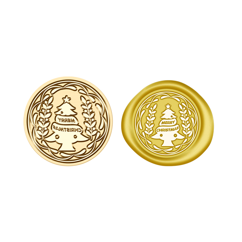 

25mm Christmas Wax Seal Stamp Cartoon Head - Wax Seal Stamp, 501 Original
