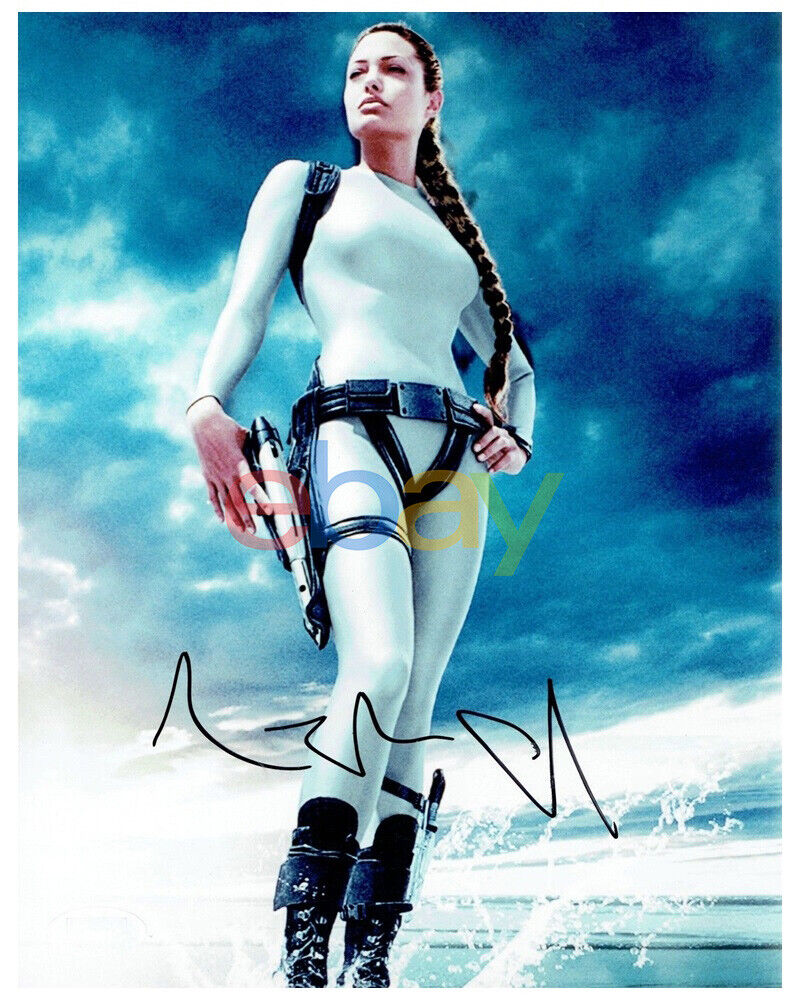 Angelina Jolie Tomb Raider Autograph Signed Photo Poster painting 8 x 10 reprint #1