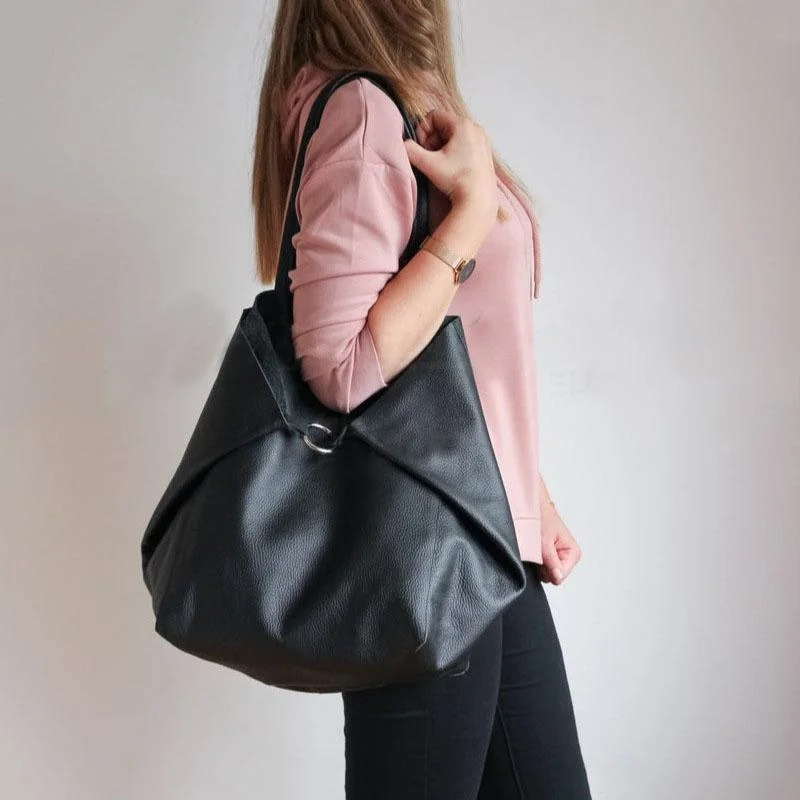 Oil Wax Leather Large Capacity Tote Bag