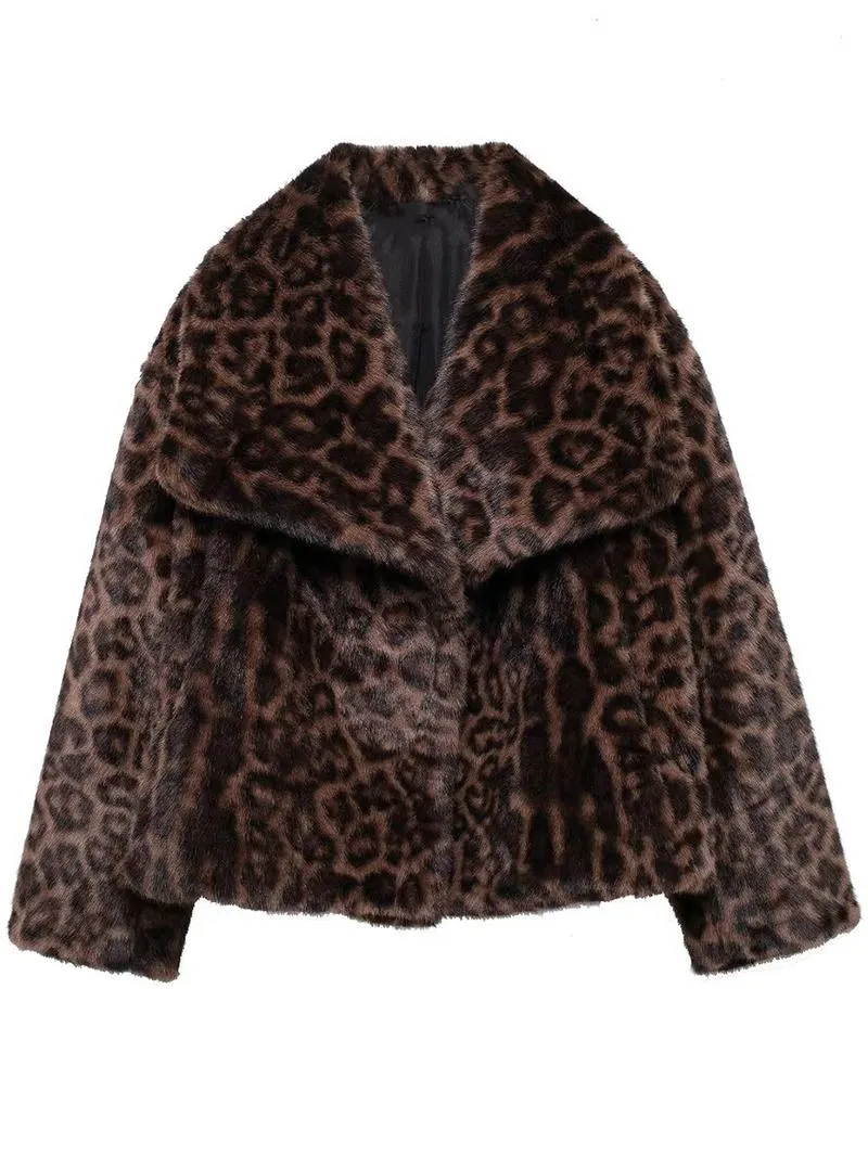 Women's Solid Color Faux Fur Fuzzy Jacket, Casual Long Sleeve Collared Fuzzy Coat for Fall & Winter, Women's Clothing for Daily Wear, Cute Tops Women's Solid Color Faux Fur Fuzzy Jacket, Casual Long Sleeve Collared Fuzzy Coat for Fall & Winter, Women's Clothing for Daily Wear, Cute Tops