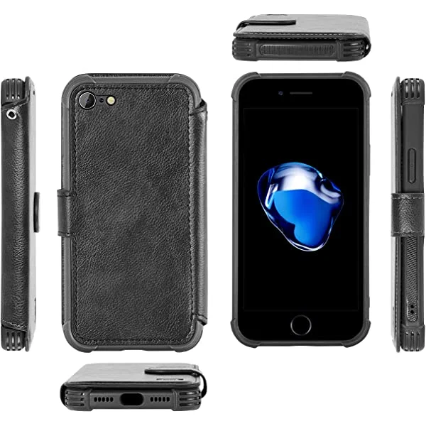 VANAVAGY iPhone SE 2022/iPhone SE 2020 Wallet /iPhone 8/iPhone 7 Wallet Case 4.7 inch
