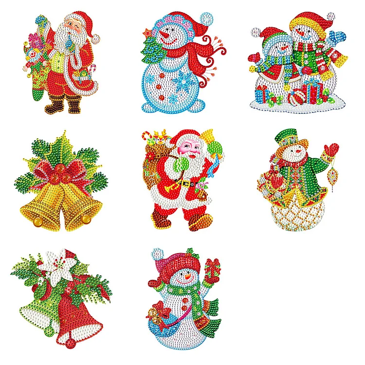 DIY Diamonds Mosaic Sticker Cute 5D Christmas Kits Children Gifts