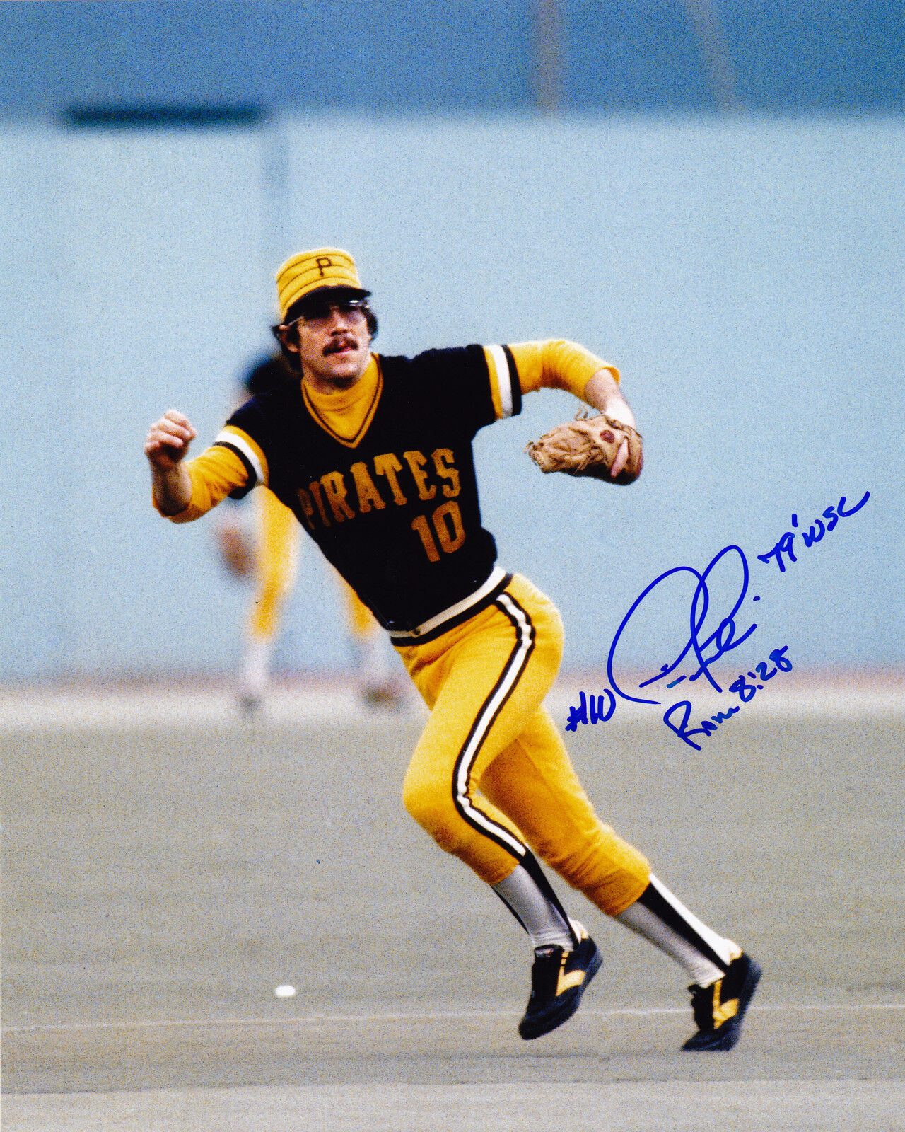 TIM FOLI PITTSBURGH PIRATES 79 WSC ACTION SIGNED 8x10