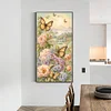 (40*70cm)Butterfly Flower - Full Round Drill Diamond Painting